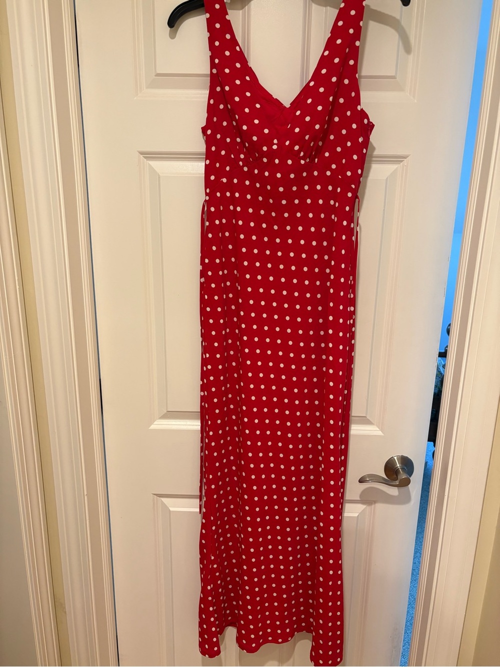 Princess Polly Red Polka Dot Maxi Dress